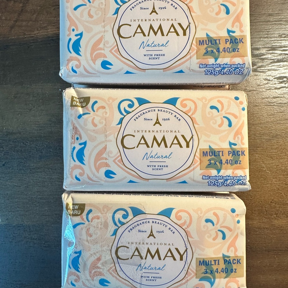 Camay International Natural Fresh Scent Deodorant Soap 4.4Oz  x 9 Bars